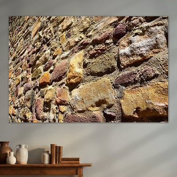 mur d'enceinte médiéval historique en pierre naturelle à Magdebourg sur Heiko Kueverling