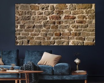 mur d'enceinte médiéval historique en pierre naturelle à Magdebourg