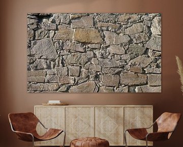 Détail du mur d'enceinte médiéval historique en pierre naturelle à Magdebourg