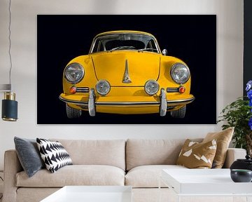 Porsche 356 C in orignal color yellow by aRi F. Huber
