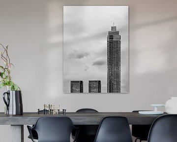 Der Zalmhaven-Turm in Rotterdam von Wil Crooymans
