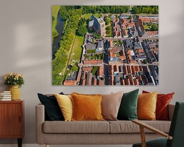 Elburg ancient town seen from above by Sjoerd van der Wal Photography