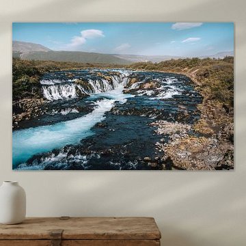 Brúarfoss Waterfall in Iceland