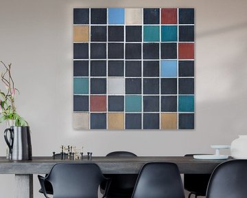 Carreaux sur une façade