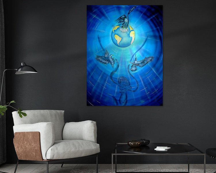 Example of the artwork in a room