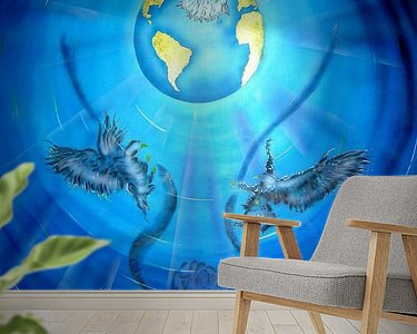 Example of the artwork in a room