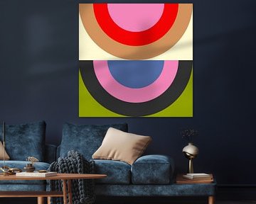 Bauhaus - Cirkels in kleurrijk 4 van Ana Rut Bre