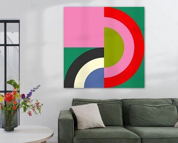 Bauhaus - circles in colorful 6 by Ana Rut Bre