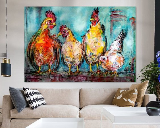 Example of the artwork in a room