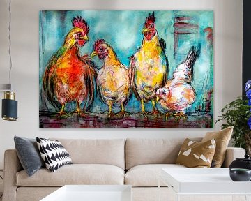 Farm life with chickens by Liesbeth Serlie