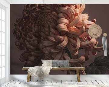 Stylistic close up of a beautiful flower by INKR ART