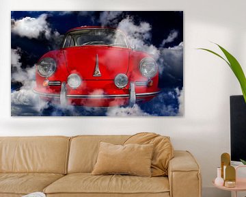 Porsche 356 C in de wolken