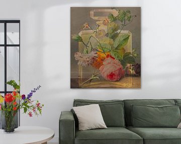 Still life Chic with robin and butterfly by Gisela- Art for You