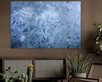 Ijskristallen op het blauwe meer | Kerst en winter collectie 2022 van Denise Tiggelman