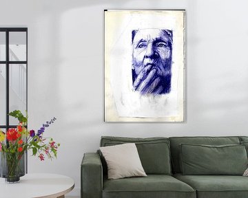 FRAU DRAMA BLAU