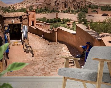 De Aít-Ben-Haddou bij Ouarzazate in Marokko van Wout Kok