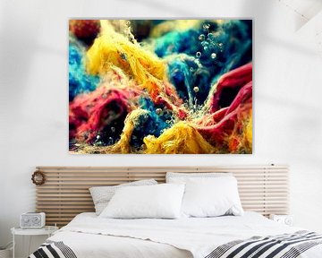 Abstrakter Farben Water Splash Hintergrund von Animaflora PicsStock