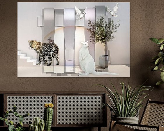 Example of the artwork in a room