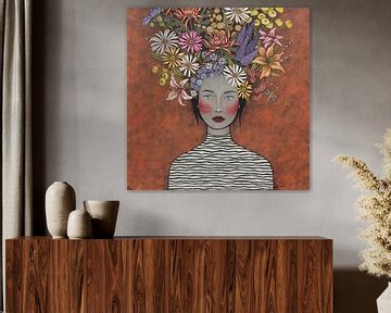 Flowers on my mind (nr. 2022-17) van Kris Stuurop