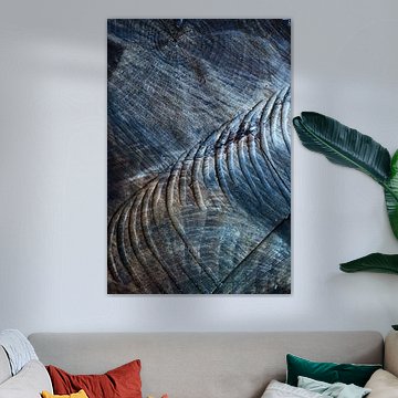 Holztexturen in schönen Blau- und Brauntönen