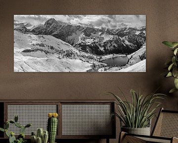 Panorama vom Zeigersattel zum Seealpsee