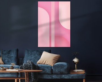 TW Living - Abstract LIN pink van TW living