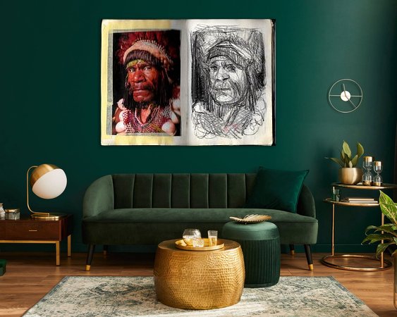 Example of the artwork in a room