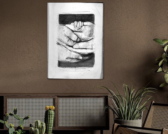 Example of the artwork in a room