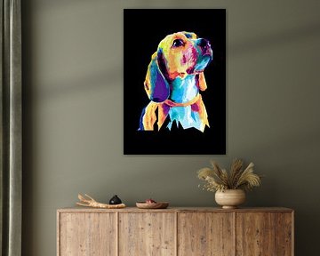 hund in wpap pop art