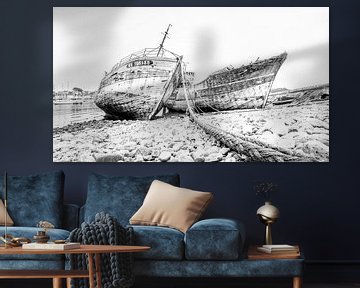 Shipwrecks on the Breton coast by Frans Nijland