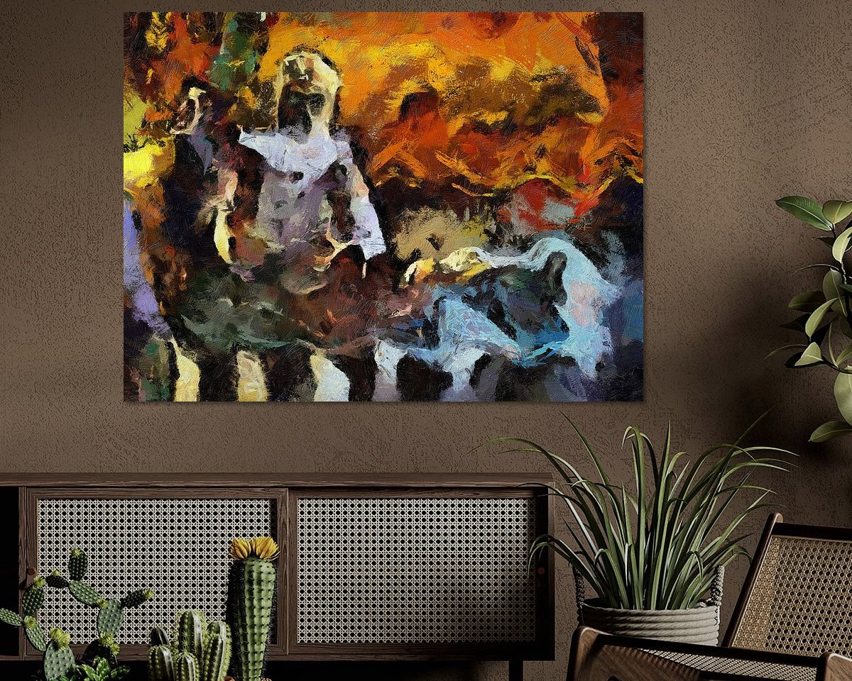 Example of the artwork in a room