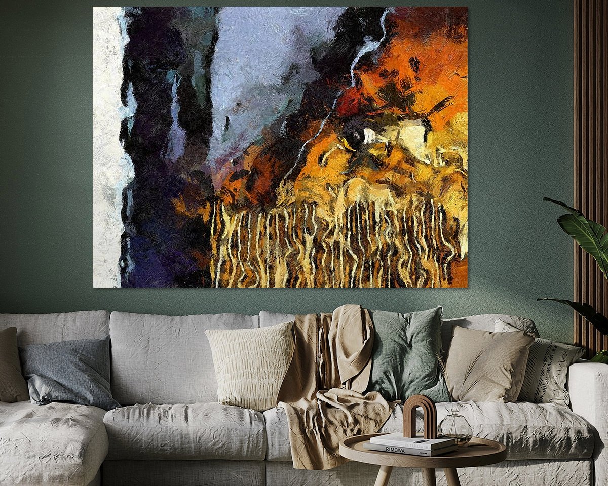 Example of the artwork in a room