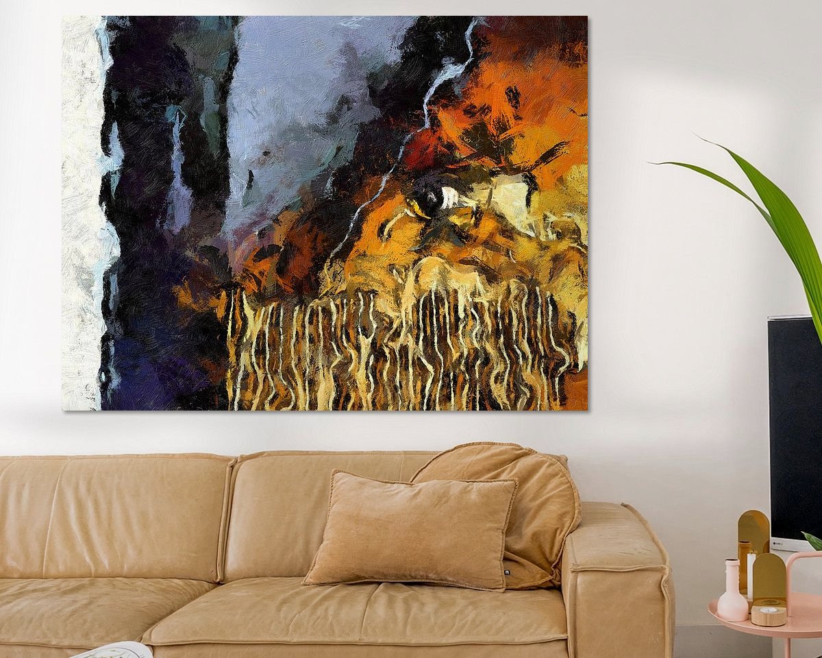 Example of the artwork in a room