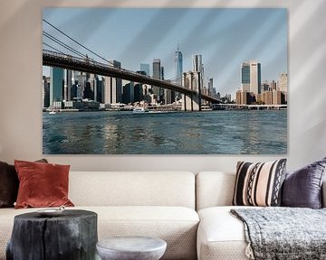 Brooklyn Bridge and Manhattan Skyline by swc07