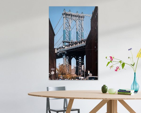 Vue du pont de Manhattan à Dumbo