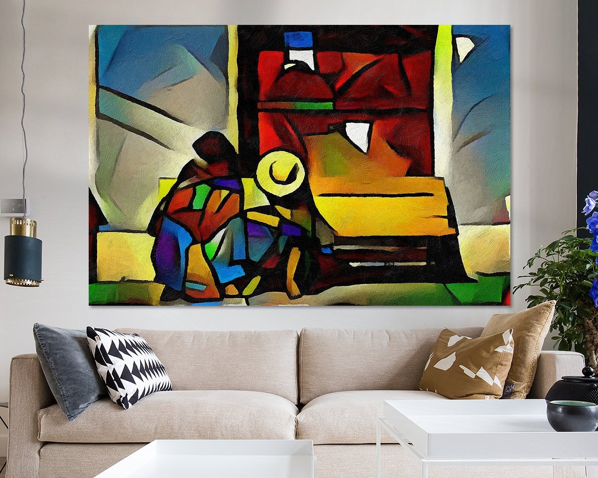 Example of the artwork in a room