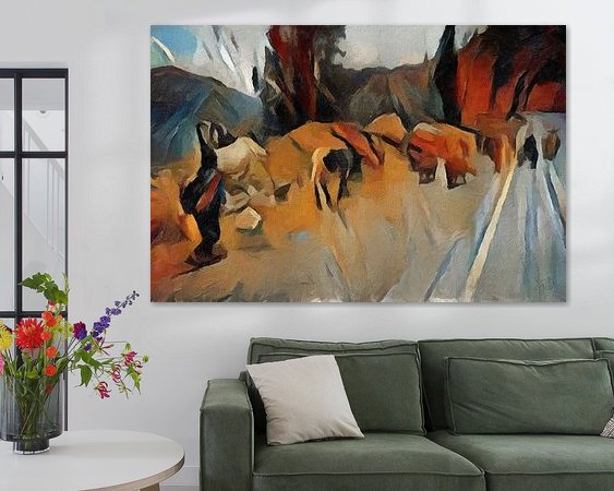 Example of the artwork in a room