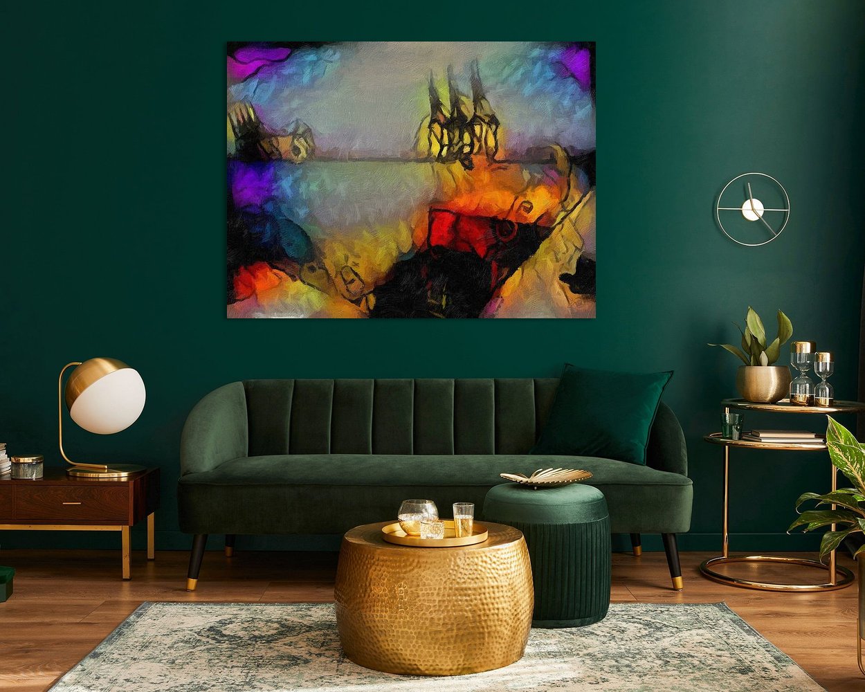 Example of the artwork in a room