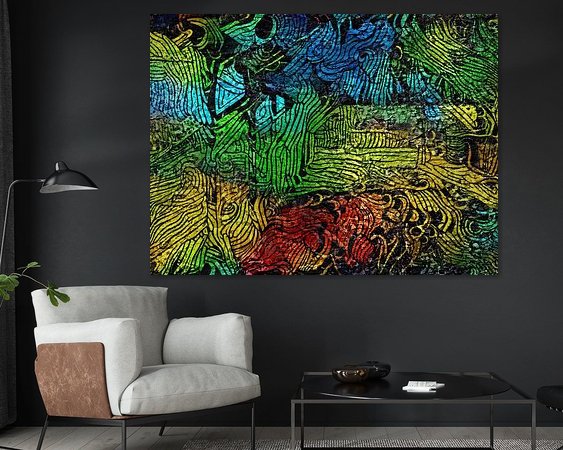 Example of the artwork in a room