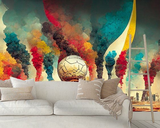 Example of the artwork in a room