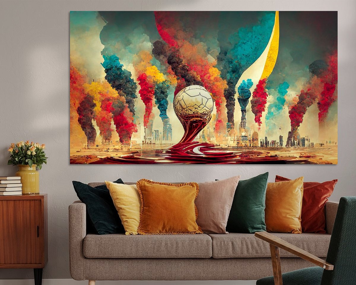Example of the artwork in a room