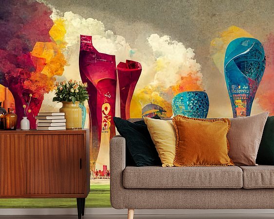 Example of the artwork in a room