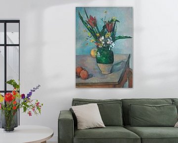 De vaas met tulpen, Paul Cezanne