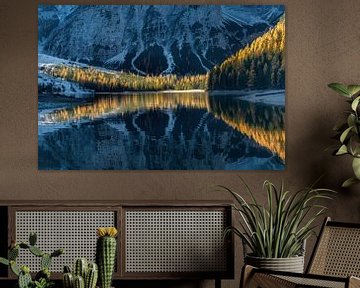 Goldenes Licht in den südtiroler Alpen von Voss Fine Art Fotografie
