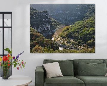 uitzicht over de rivier de Ardèche van BHotography