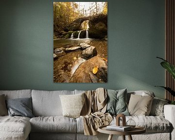 Waterfall and bridge by Gregory & Jacobine van den Top Nature Photography