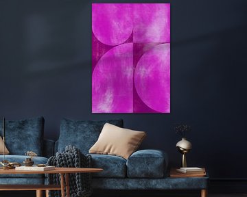 TW living - Abstract LENNY pink van TW living