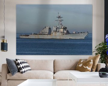 USS McFaul (Arleigh Burkeklasse) van de US Navy. van Jaap van den Berg