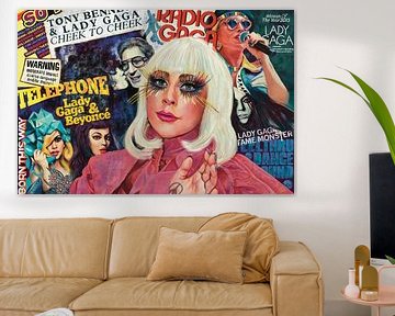 Portret (compilatie) van Lady Gaga van Karen Nijst