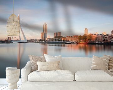 Koningshaven Rotterdam at sunrise by Ilya Korzelius